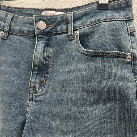 Copper Flash Petite Skinny Jeans with Pearl Hem Size 6 - Picture 4 of 6